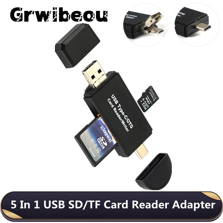 5  1 USB 2.0 SD ī  USB C ī , TF/micro SD Ʈ ޸ ī  Ÿ C OTG ÷ ̺ ī  